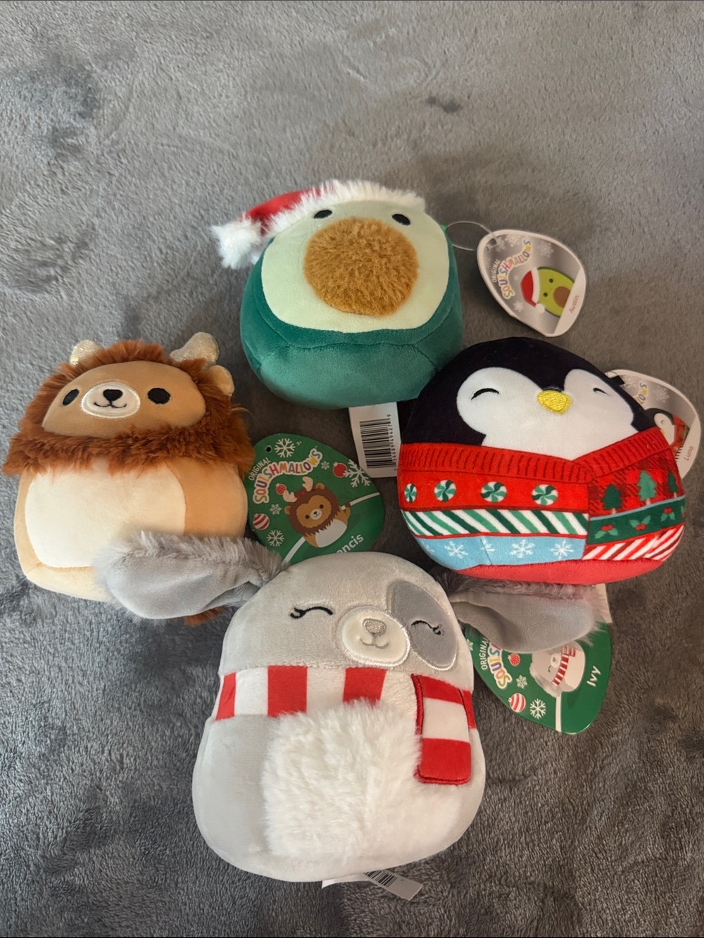 NWT Squishmallow Christmas Mini Bundle Lot 4-5in